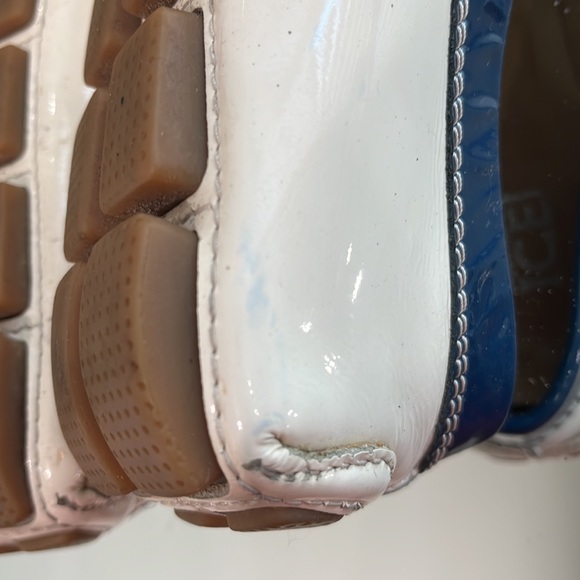 Ice Iceberg Leather Drivers Shoes White / Blue  8 - Picture 15 of 15